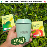 Prebiotic Iced Tea Combo Pack - Peach & Masala Lemon + FREE SIPPER