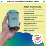 Prebiotic Lemon Masala Iced Green Tea with only 1 gram Jaggery