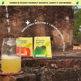 Prebiotic Lemon Masala Iced Green Tea with only 1 gram Jaggery