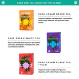 PACK OF 3- THE VARIANT COMBO: GREEN, WHITE & TULSI BLACK