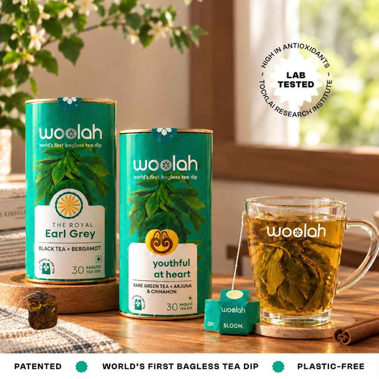Happy Heart Combo - Green Tea with Arjuna & Cinnamon + Black Tea with Earl Grey