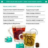 Happy Heart Combo - Green Tea with Arjuna & Cinnamon + Black Tea with Earl Grey