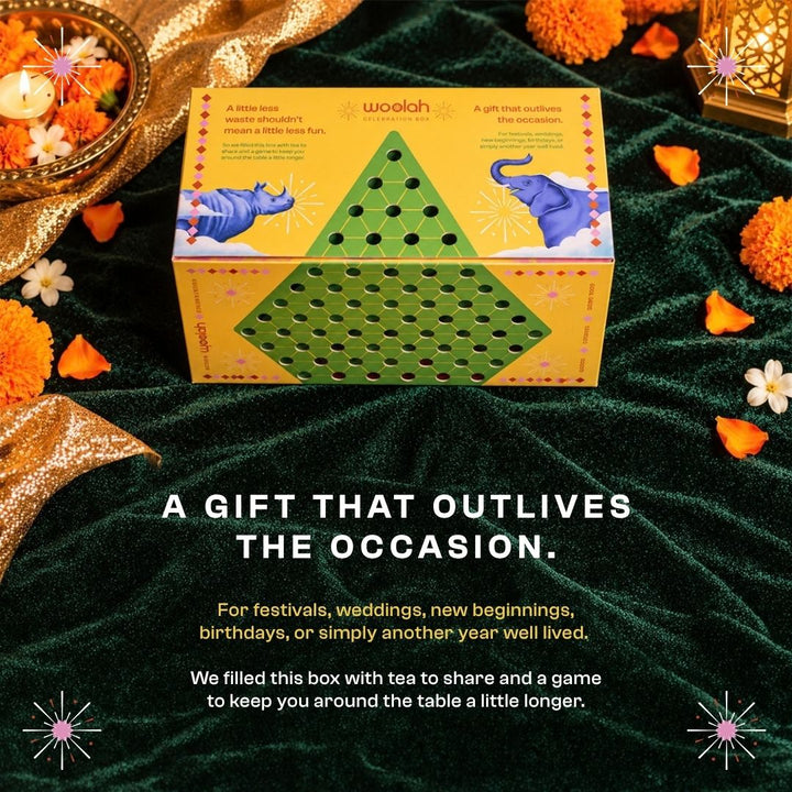 Woolah Diwali Chinese Checkers Gift Box