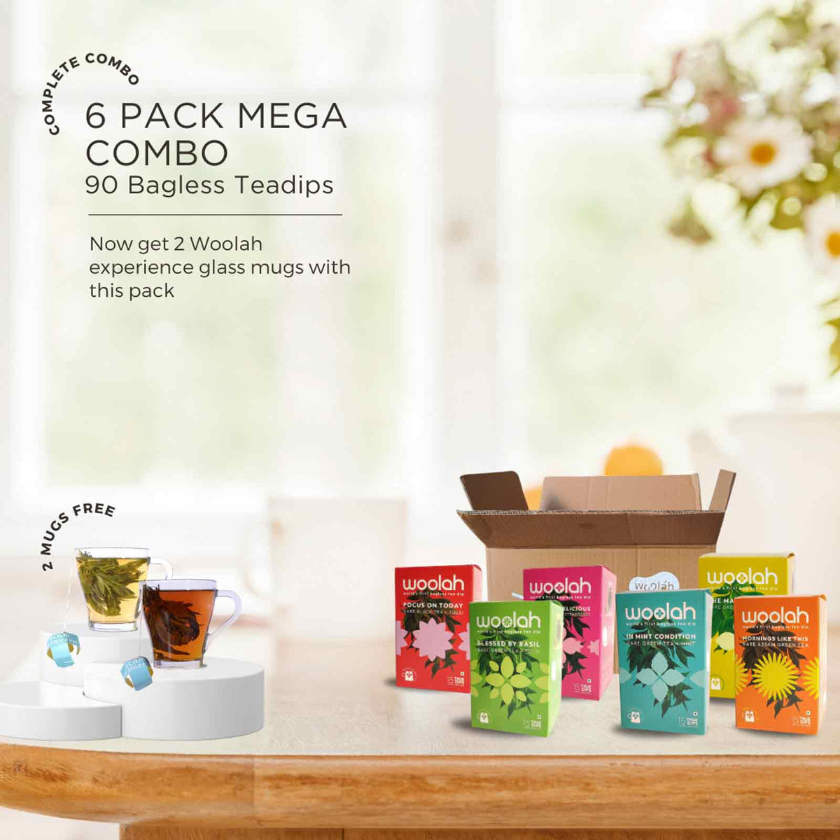 The Complete Combo  of 6 Packs + 2 Mugs Free*
