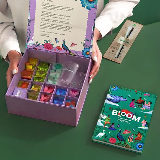 Woolah Bloom Box - Tea, a mug, a journal - Gift someone a calm morning