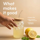 Prebiotic Lemon Masala Iced Green Tea with only 1 gram Jaggery