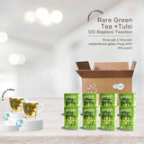 Mega Combo - Rare Green Tea + Tulsi - 120 Dips + 2 Mugs Free*
