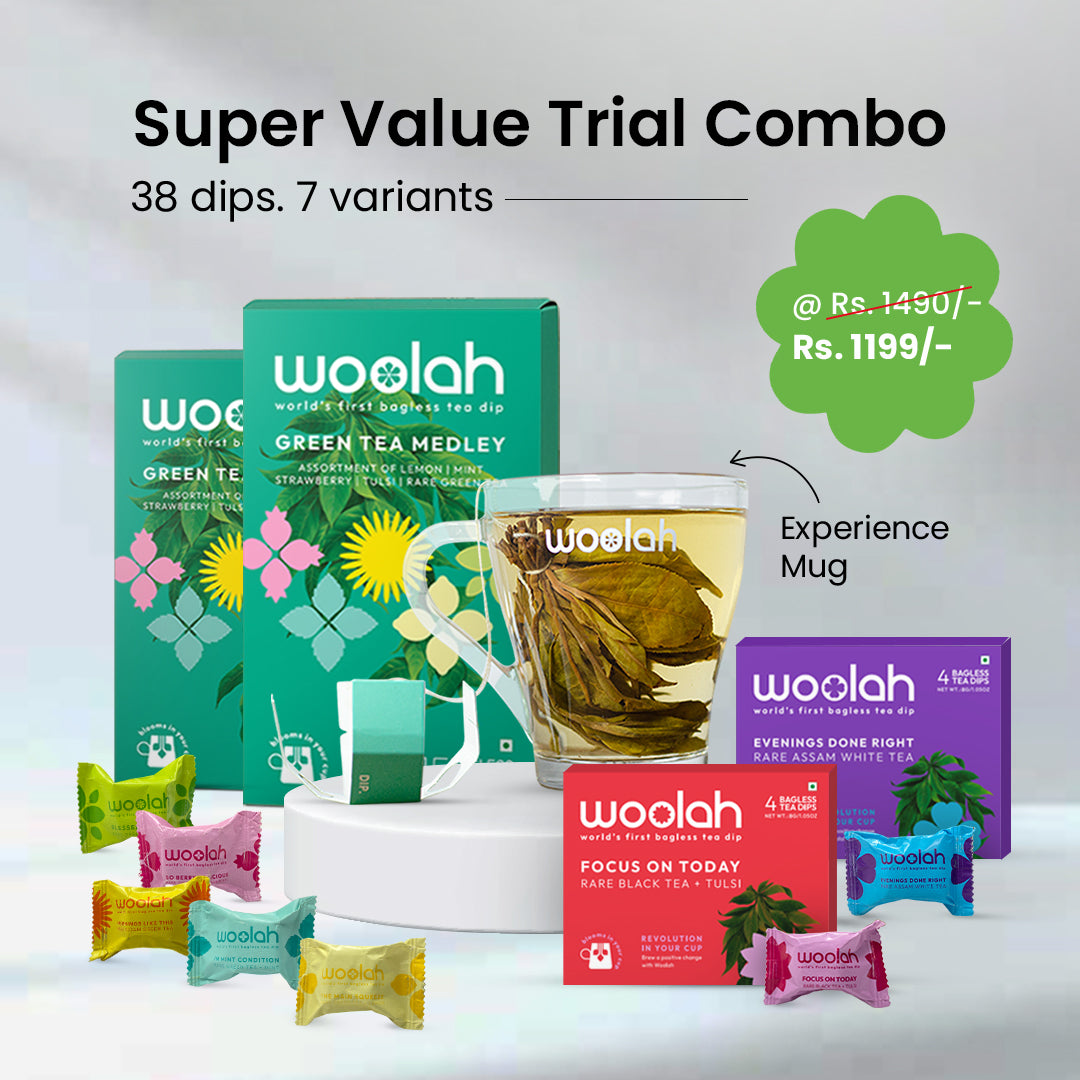 Super Value Trial Pack Combo with a Glass Mug | 1 Experience Glass Mug. 7 Variants. 38 Dips.