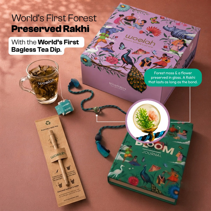 World's First Rakhi with Preserved Forest, along with World's First Bagless Tea Dip