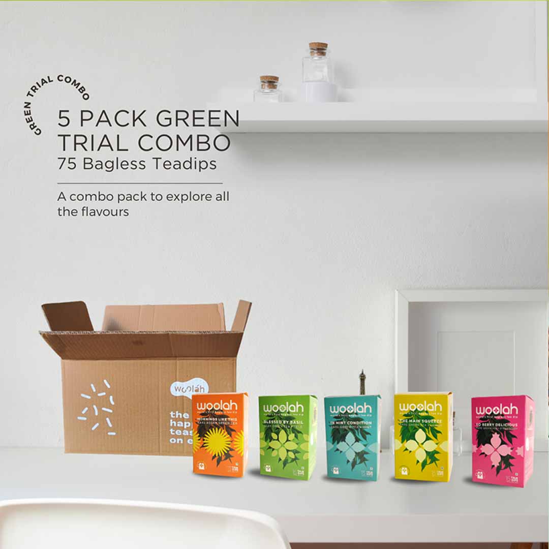 Green Tea Combo Packs (5 Trial Packs of Green Tea)